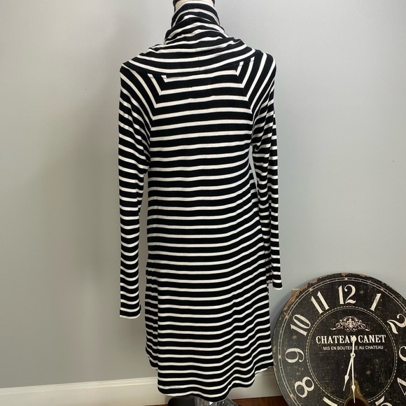 Lou & Grey black white stripe easy signature soft stretch Knit dress size S - Picture 9 of 15